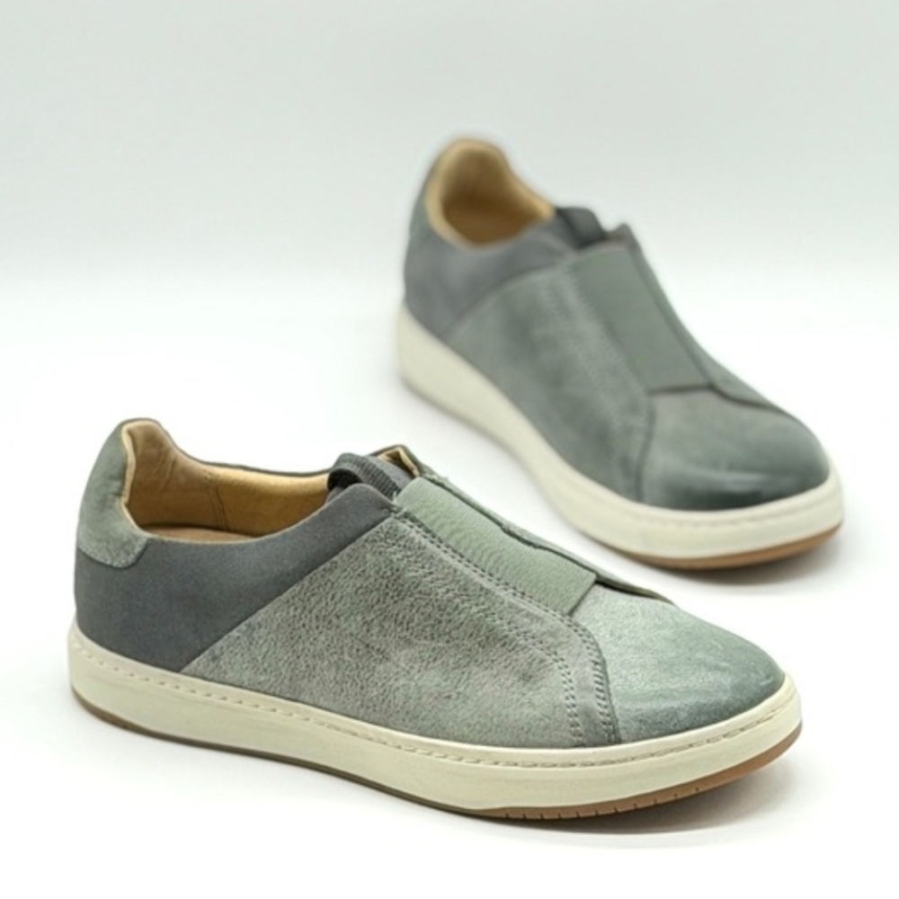 DANSKO Jenn Slip on Sneakers Women 38 Blue Green Leather Comfort Casual
